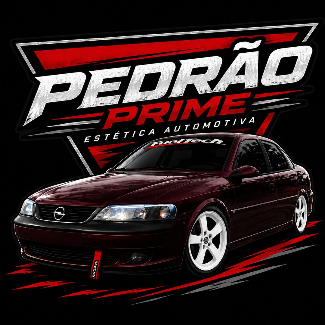 Arte Pedrão Prime Estética Automotiva com um sedã vinho rebaixado